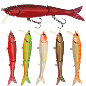 3 Play <span class=keywords><strong>Hunter</strong></span> 150mm 28G Appât dur en plastique articulé Obese Joint <span class=keywords><strong>Hunter</strong></span> Multi-jointed Fishing Lure Jerk Bait Swimbait - Product Image 1