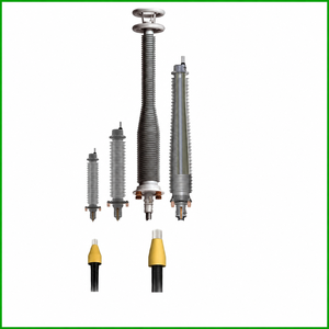 ปลั๊กต่อสายไฟฟ้าแรงสูง 110kV แบบแห้ง ชนิดประกอบสำเร็จพร้อมใช้งาน ฉนวนคอมโพสิตแบบกรวยลดแรงดึง IEC 60815 สำหรับใช้งานภายนอกอาคาร - Product Image 3