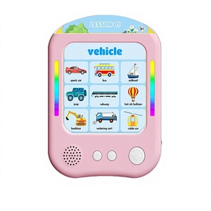 Carte Flash Parlanti in Plastica per Bambini 3-6 Anni - Regalo Interattivo Educativo Montessori per l'Apprendimento Precoce (Rosa) Prodotto in Cina - Product Image 1