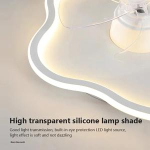 Ventilateur de plafond intelligent LED Nordic 360. Ventilateur de plafond avec lumière, télécommande, intensité réglable, pour chambre à coucher, salon, maison - Product Image 6