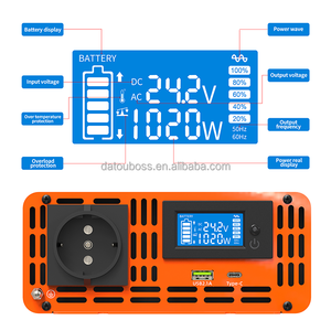 Onduleur Pur Sinus CA 1000W 24V Agréé TÜV CE pour Générateurs, Panneaux Solaires et Machines à Souder - Product Image 3