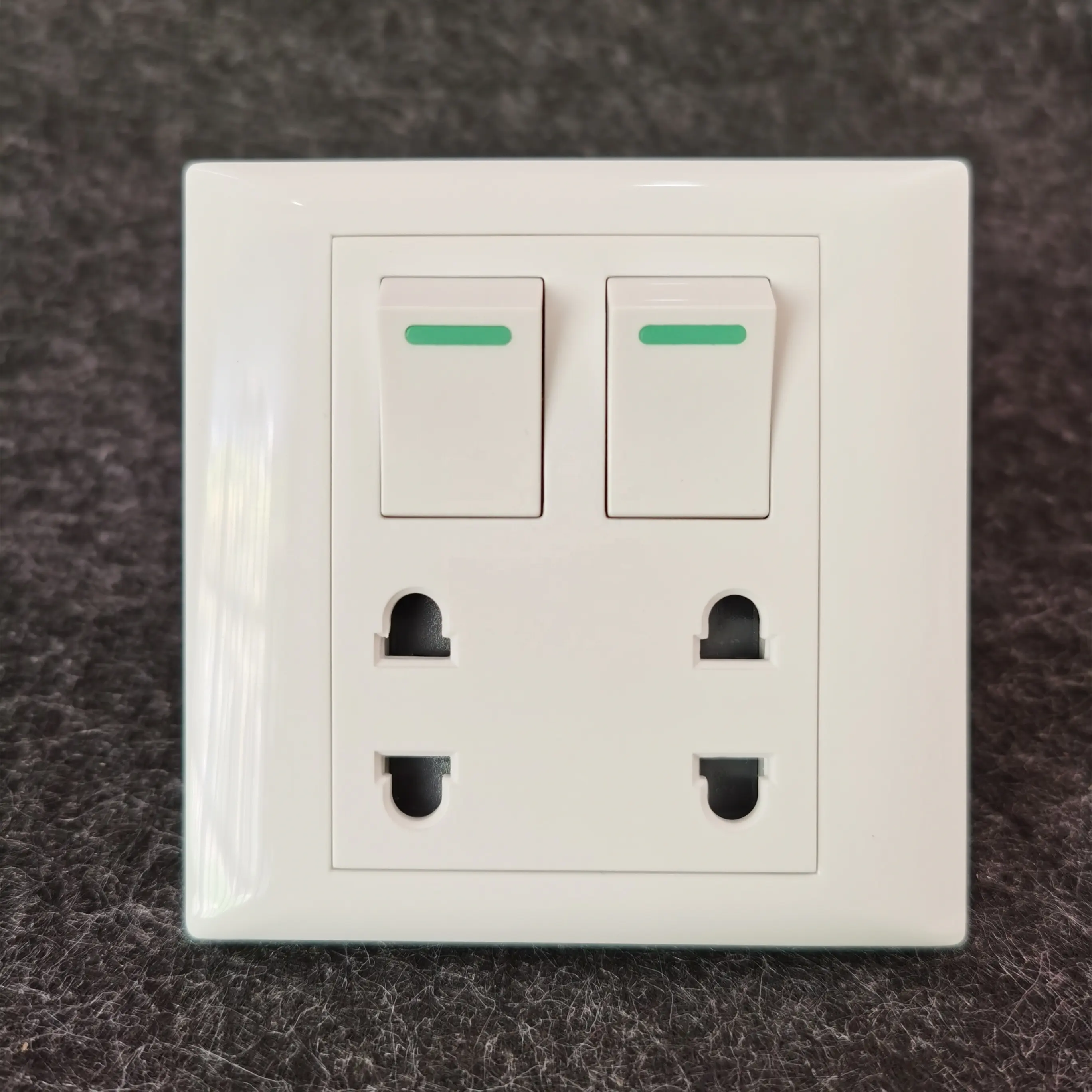 JN Exported to Cambodia and Myanmar Hot sale export socket electrical ABS panel 1 way 4 pin socket and light switch