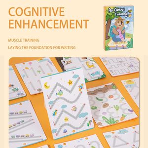 Bút kiểm soát truy tìm bảng tính vẽ viết học tập sách bài tập ma thuật Truy Tìm Sách Bài Tập Thực Hành Viết tay mẫu giáo có thể tái sử dụng - Product Image 4