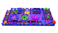 Château gonflable extérieur avec aire de jeux en PVC durable, taille 24x12m, capacité de 10 personnes, usage commercial et souffleur