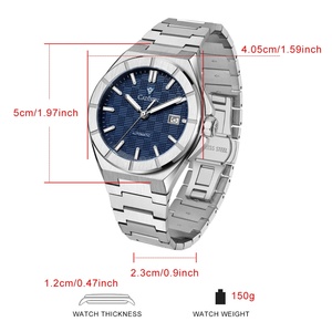 CADISEN C8242 New Mens Luxury Automatic <b>Mechanical</b> <b>Watch</b> for Men Japan Movement 40MM Stainless Steel Sapphire Crystal Charm 10 - Product Image 2