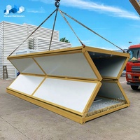 Maison préfabriquée Zhongnan 20 pieds 40 pieds, maisons préfabriquées bon marché, maison conteneur pliable extensible, pliable, à vendre