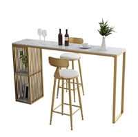 Table de bar moderne en marbre de luxe léger, petite cloison, armoire à vin, pour cuisine, salle à manger, sous-sol, balcon, salon, durable