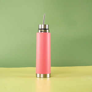 Mới 304 thép không gỉ Bullet-Shape cách nhiệt cup ba-trong-một Nam Mỹ Mate Tea Cup hai lớp thể thao dưới nước chai - Product Image 2