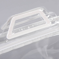 Sac d'emballage transparent en PVC pour couette et couverture, pochette verticale imprimée