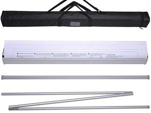 Kakemono Enrollable Impermeable, <span class=keywords><strong>Banner</strong></span> Retráctil con Impresión Digital, Aleación de Aluminio, Portátil, Ajustable, Ligero, Sin Herramientas - Product Image 4