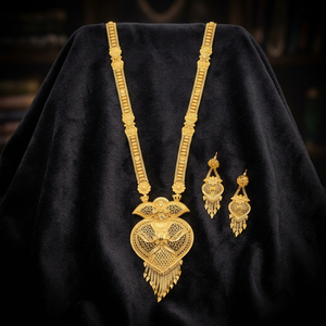 Collares Cortos de Latón Chapado en Oro de 14K, 18K y 24K al por Mayor, Joyería de Moda, Conjunto de Joyería con Diseño Floral Tradicional, Oro Joyería - Product Image 1