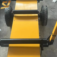 Déplaceur de panneaux de cloisonnement électrique robuste, véhicule de transport de panneaux de chantier à haute efficacité
