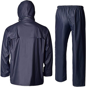 Offre Spéciale pu veste <span class=keywords><strong>de</strong></span> <span class=keywords><strong>pluie</strong></span> costume imperméable imperméable avec capuche pantalon portable couvertures <span class=keywords><strong>de</strong></span> <span class=keywords><strong>pluie</strong></span> pêche combinaisons <span class=keywords><strong>de</strong></span> <span class=keywords><strong>pluie</strong></span> pour homme - Product Image 4