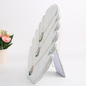 Présentoir à bijoux de luxe en velours, organisateur portable moderne pour colliers, boucles d'oreilles et bagues - Product Image 3