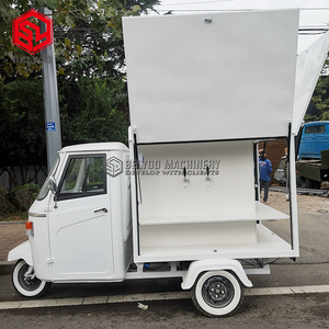 Nouveau design de tricycle électrique Chariot de nourriture Tuk Tuk Bar Crème glacée à vendre <span class=keywords><strong>Cocktail</strong></span> de bière Kiosque mobile personnalisé Camions de nourriture - Product Image 4
