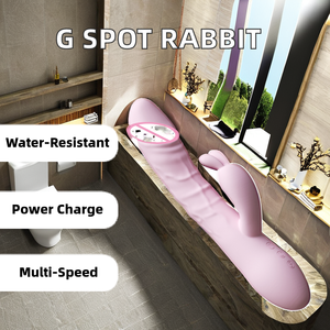 Impermeabile Vibratore Coniglio Ricaricabile USB Dildo in <span class=keywords><strong>Silicone</strong></span> con G Spot Clitoral Stimolatore di Potenza Giocattoli del Sesso per le Donne - Product Image 2