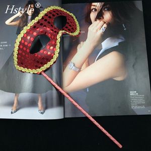 Masques de mascarade pour hommes <span class=keywords><strong>Masque</strong></span> vénitien vintage pour Halloween et Noël sur bâton MJA218 - Product Image 3