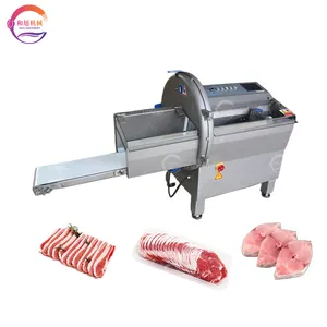 Máquina De Corte De Bife De Bacon Elétrica Industrial Fatiador De Carne Congelada Máquina De Cortador De Presmão