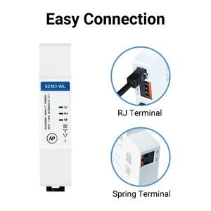 Eastron SEM3-WL CE Certified Din Rail RS485 Modbus &amp; WIFI Wireless Energy Meter for Solar Inverter Systems - Product Image 3