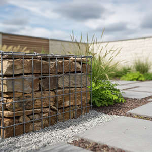 Murs en gabions soudés galvanisés à chaud et revêtus de PVC, panneaux de <span class=keywords><strong>clôture</strong></span> en treillis métallique 2x1x1M avec service de découpe - Product Image 2