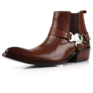 Nouvelles bottes tendance - bottes en cuir élégantes pour hommes, style business, avec un design en cuir unique, fabriquées à la main par des designers - Product Image 6