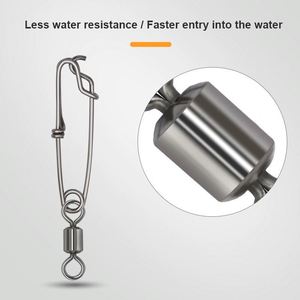 Paslanmaz çelik tuzlu su olta bağlayıcı döner orkinos klip <span class=keywords><strong>Longline</strong></span> şube askı yakın göz balıkçılık yapış fırdöndüler - Product Image 3
