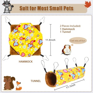New Arrival <strong>Ferret</strong> Rat Hammock Set Guinea Pig Hideout Bed Soft Hamster Toys Hanging Tunnels and Tubes for <strong>Cage</strong> Accessories - Product Image 3