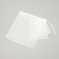 Vente directe usine – Sachet filtre biodégradable en PLA non tissé de qualité alimentaire avec cordon de serrage pour l'emballage du thé et des aliments
