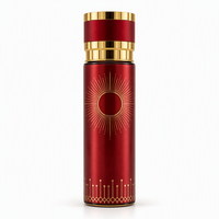 Flacon de parfum vide personnalisé de 250 ml, noir mat avec bouchon doré, flacon pulvérisateur en verre rechargeable de luxe, vente en gros, logo personnalisé
