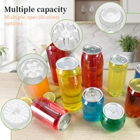 Bouteilles de jus et canettes de boisson 250ml 330ml 400ml 500ml 700ml en PET avec couvercle en aluminium à ouverture facile, vides, sérigraphiées