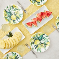 Assiettes en papier jetables multicolores de 7 pouces écologiques et biodégradables pour les mariages, les restaurants utilisent des fournitures de fête d'anniversaire