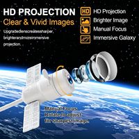Projecteur universel USB Salange pour voiture, lampe de chevet 13 lumières, luminosité réglable, lumière nocturne à intensité variable