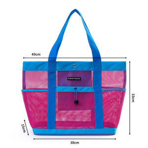 กระเป๋าถือสะพายไหล่เส้นเดียวจุของได้เยอะกระเป๋าใส่ของสำหรับเล่นกีฬายิมทำจากโพลีเอสเตอร์มีลายตัวอักษร - Product Image 3