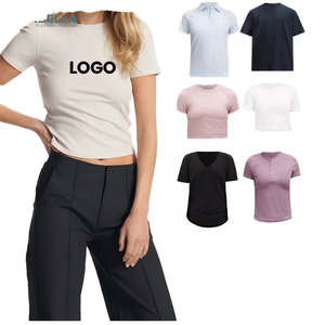 Nueva llegada transpirable algodón Spandex camiseta de gran tamaño multicolor Fitness entrenamiento <span class=keywords><strong>gimnasio</strong></span> ropa para primavera - Product Image 4