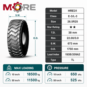 ยางเรเดียล OTR ขนาด 26.5R25 รุ่น E3/L3 HRE31 2-Star สำหรับรถดัมพ์ รถดันดิน รถตักดิน แบบไม่มียางใน สำหรับใช้งานนอกถนน - Product Image 2
