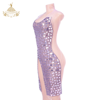 Haute qualité Violet fait à la main perles à coudre cristal robe de mariée Appliques strass patchs en Chenille tissu résine plastique