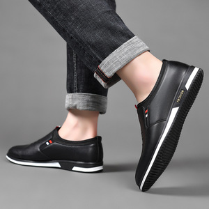 Men's <b>White</b> Casual Business Shoes Low <b>Heel</b> Breathable Office Wear - Product Image 2