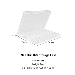 <span class=keywords><strong>Caja</strong></span> de Almacenamiento Transparente de Plástico para <span class=keywords><strong>Brocas</strong></span> de Uñas, Estuche Vacío para 14 <span class=keywords><strong>Brocas</strong></span> de Carburo para Lima Eléctrica de Uñas - Product Image 5