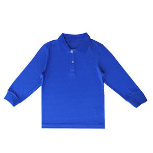 เสื้อโปโลเด็กแขนยาวลายทางสไตล์เรโทรลำลองสำหรับเด็กผู้ชายและเด็กผู้หญิงคอลเลคชั่นฤดูใบไม้ร่วง - Product Image 4