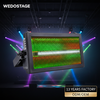 WEDOSTAGE DMX512 Luz de Escenario Atomic 200W 8+8 Segmentos RGBW Pixel LED Estroboscópico IP33 DJ/KTV con Dimmer Lineal Ra90 8000K para Eventos