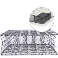 Unité de ressorts de matelas écologique à ressorts ensachés Bonnell haute densité avec housse amovible, taille personnalisée, usine OEM
