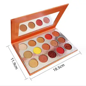 15 Màu Sắc Bóng Mắt Lâu Dài Trang Điểm Bóng Mắt Kim Loại Tuyệt hảo Long Lanh Và Glow Eyeshadow