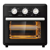Four à friture sans huile et four grille-pain numérique JEWIN 25L avec fenêtre de visualisation, surface antiadhésive, 1800W, certifié CE/ETL