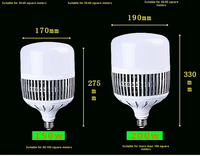 Super lumineux E27 A19 capteur entrepôt usine atelier éclairage ampoules LED haute puissance économie d'énergie 80W 100W 150W 200W