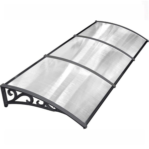 Abri de pluie à baldaquin pour balcon patio extérieur sur mesure avec transmission complète de la lumière ou transmission semi-lumineuse OEM ODM - Product Image 2