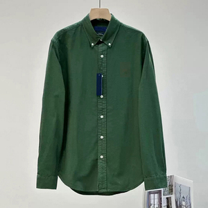 <span class=keywords><strong>Camisa</strong></span> Oxford de <span class=keywords><strong>Manga</strong></span> <span class=keywords><strong>Larga</strong></span> para <span class=keywords><strong>Hombre</strong></span> TIANCHEN, de Algodón Puro, Color Sólido, Cómoda, de Diseñador, de Alta Calidad y Lujo # RL-014 - Product Image 5