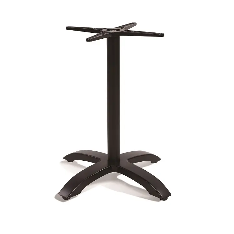 Foshan Black Metal Cast Aluminum Pedestal Table Base Cafe Apartment Home Office Wine Cellar Basement-Durable Aluminum Design