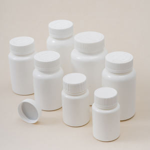 סיטונאי באיכות גבוהה סיבוב ויטמין פלסטיק תוספת בקבוק גלולה בקבוקים עם פקקי בורג - Product Image 2