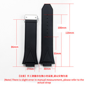 Adatto per cinturino in silicone rialzato Hengbao Yubo <span class=keywords><strong>Big</strong></span> <span class=keywords><strong>Bang</strong></span> Classic Fusion 29*17mm, bracciale in gomma - Product Image 6