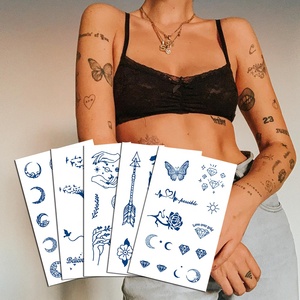 Commercio all'ingrosso di Lunga Durata 2 Settimane Impermeabile Sweatproof Corpo Cute Disegni di Arte Tatuaggi Temporanei di Succo di - Product Image 6